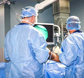 Mark Miller in operating room